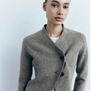 ZARA Knit Wrap Top